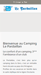 Mobile Screenshot of camping-le-pardaillan.com